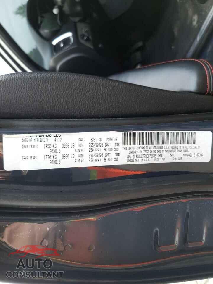 DODGE DURANGO 2017 - 1C4SDJCT7HC871688