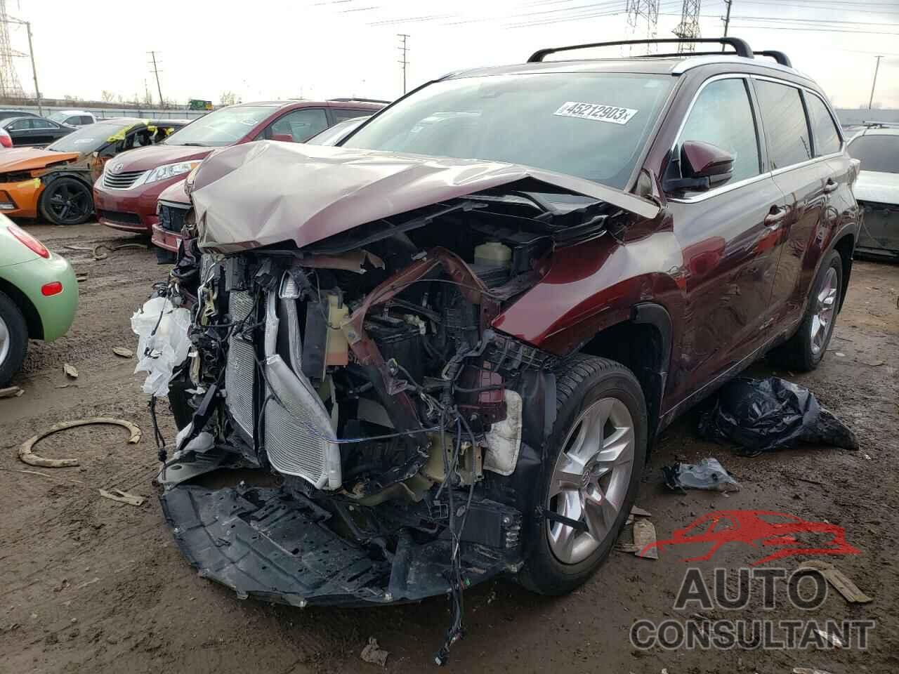 TOYOTA HIGHLANDER 2015 - 5TDDKRFH3FS150087