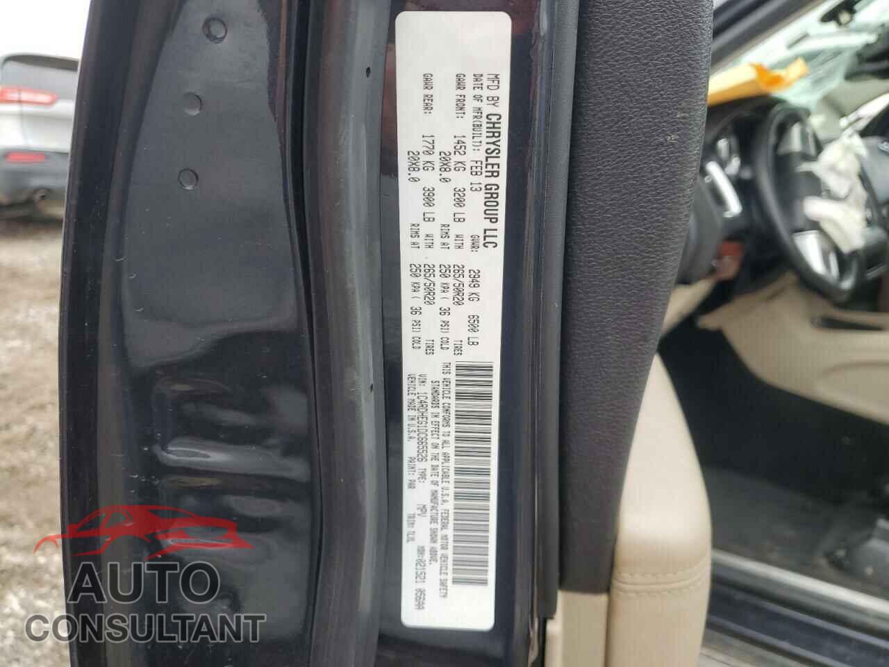 DODGE DURANGO 2013 - 1C4RDHEG1DC665526