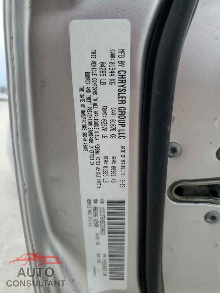 DODGE DART 2013 - 1C3CDFBA9DD330622