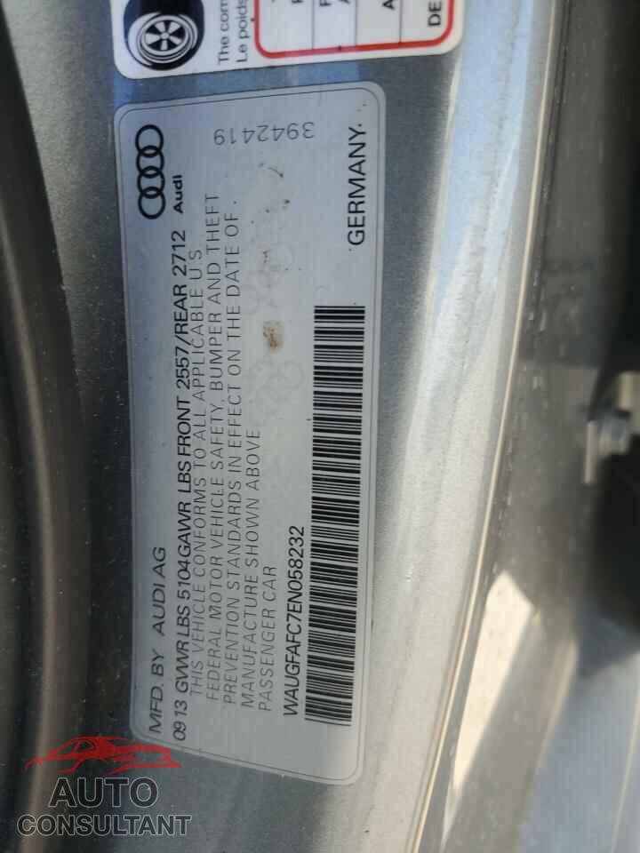 AUDI A6 2014 - WAUGFAFC7EN058232