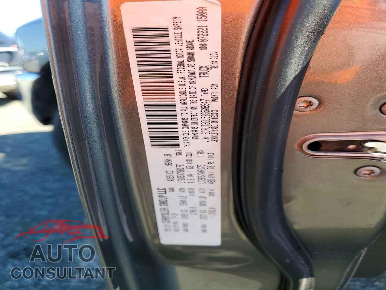 DODGE RAM 2500 2011 - 3D7UT2CL5BG508947