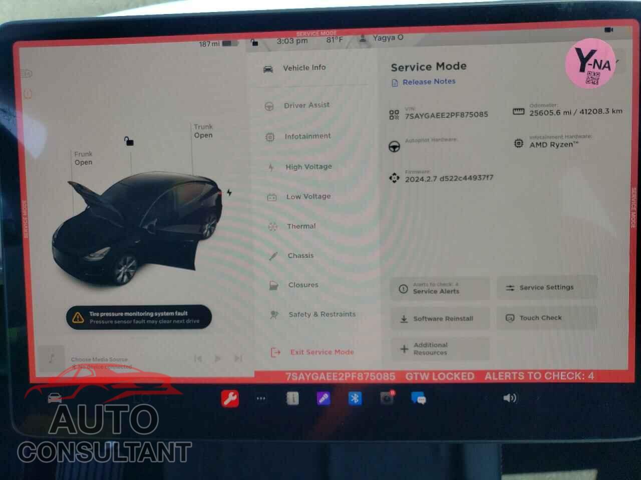 TESLA MODEL Y 2023 - 7SAYGAEE2PF875085