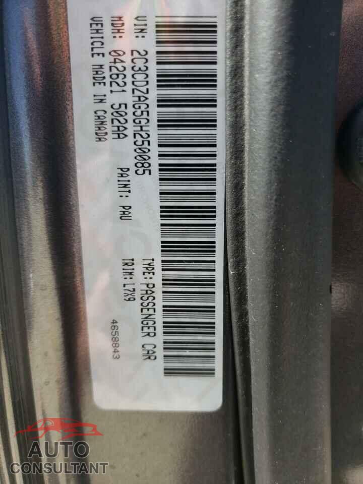 DODGE CHALLENGER 2016 - 2C3CDZAG5GH250085