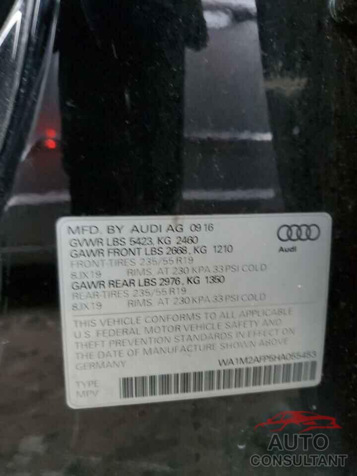 AUDI Q5 2017 - WA1M2AFP5HA055453