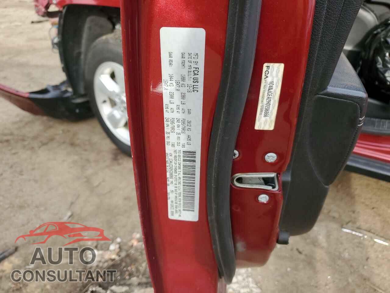 JEEP COMPASS 2017 - 1C4NJCEA2HD206866