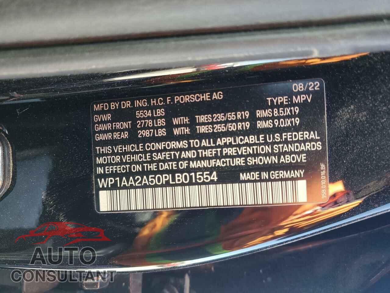 PORSCHE MACAN BASE 2023 - WP1AA2A50PLB01554
