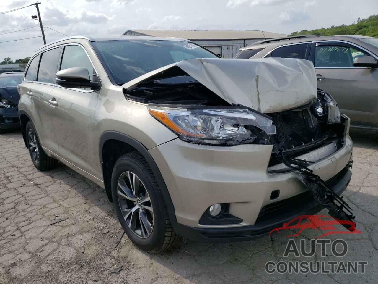 TOYOTA HIGHLANDER 2016 - 5TDJKRFH1GS248751