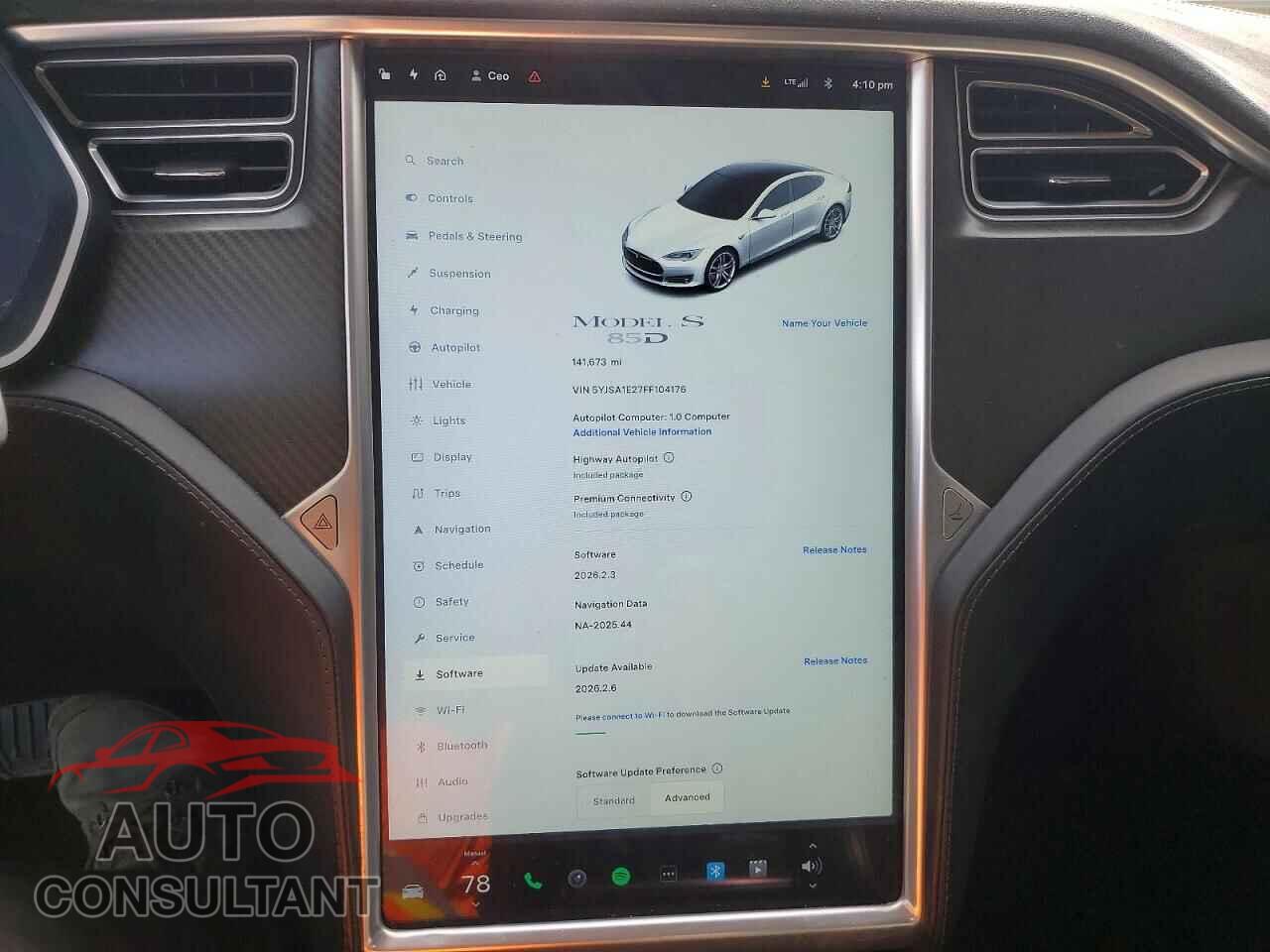 TESLA MODEL S 2015 - 5YJSA1E27FF104176