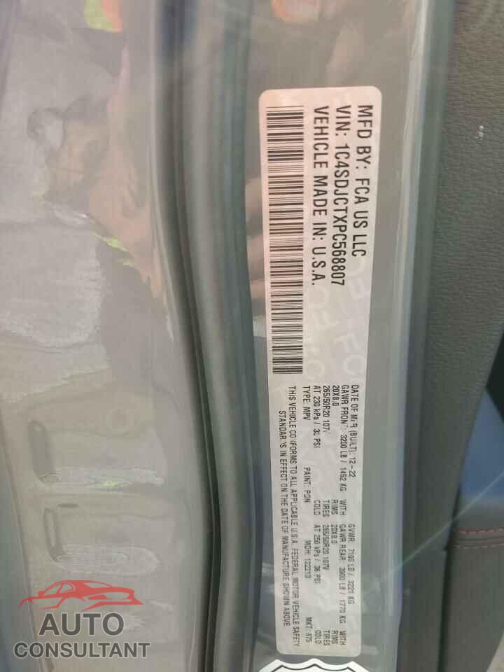 DODGE DURANGO 2023 - 1C4SDJCTXPC568807