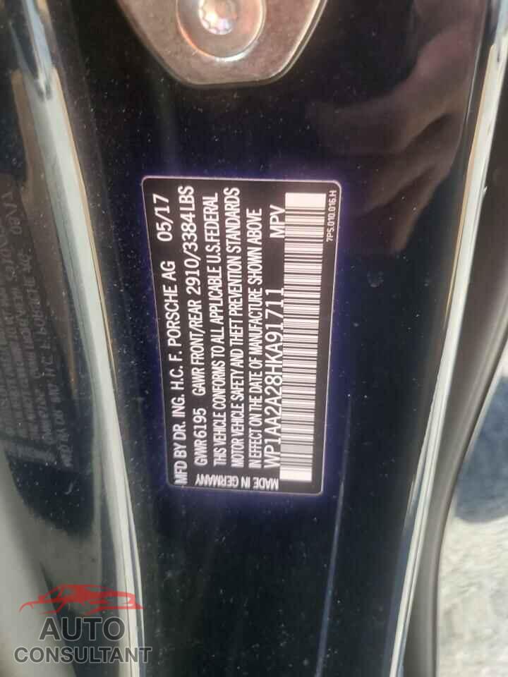 PORSCHE CAYENNE 2017 - WP1AA2A28HKA91711