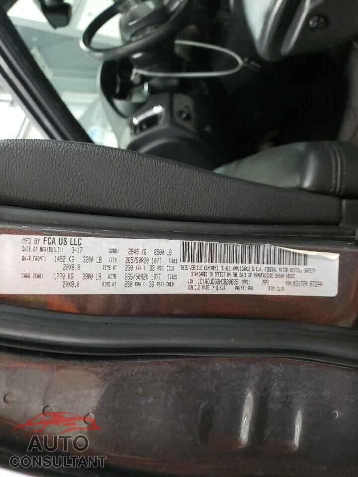DODGE DURANGO 2017 - 1C4RDJDG2HC820695
