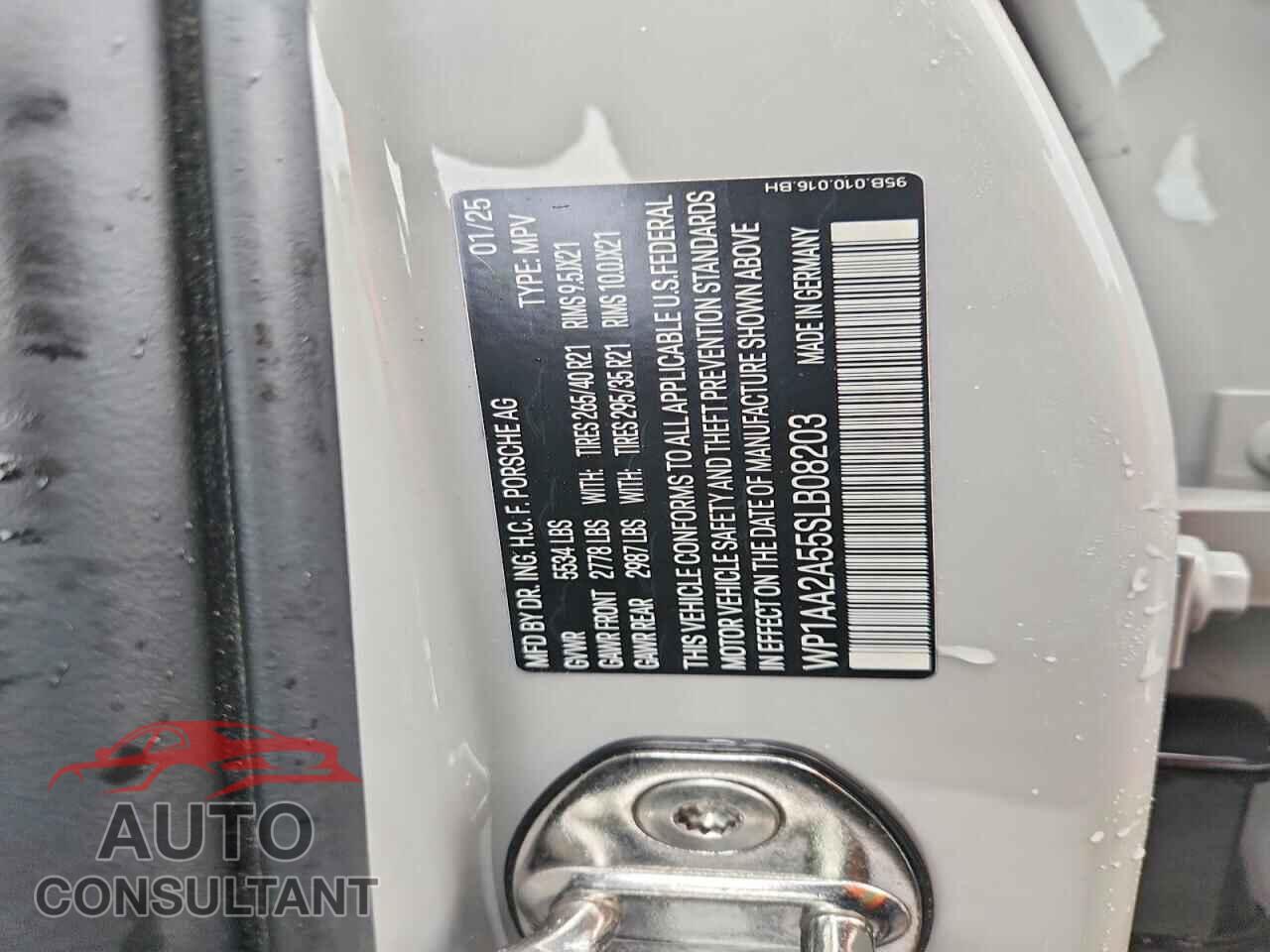 PORSCHE MACAN 2025 - WP1AA2A55SLB08203