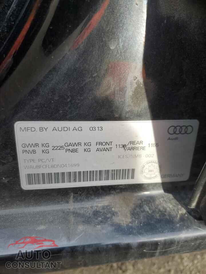 AUDI A4 2013 - WAUBFCFL8DN041699