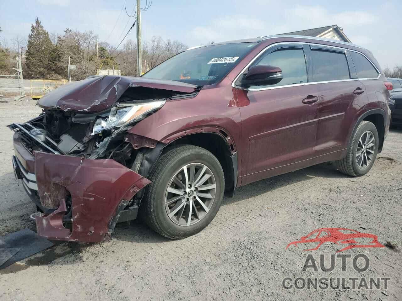 TOYOTA HIGHLANDER 2017 - 5TDJZRFH4HS462890