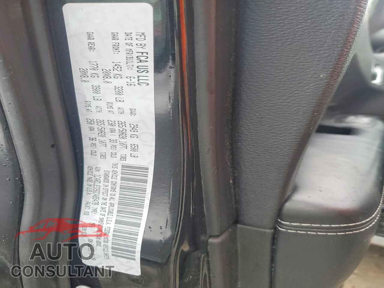 DODGE DURANGO 2016 - 1C4RDJEG9GC485478