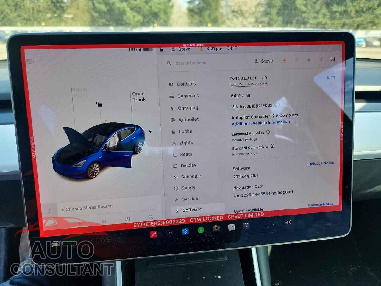 TESLA MODEL 3 2018 - 5YJ3E1EB2JF082329