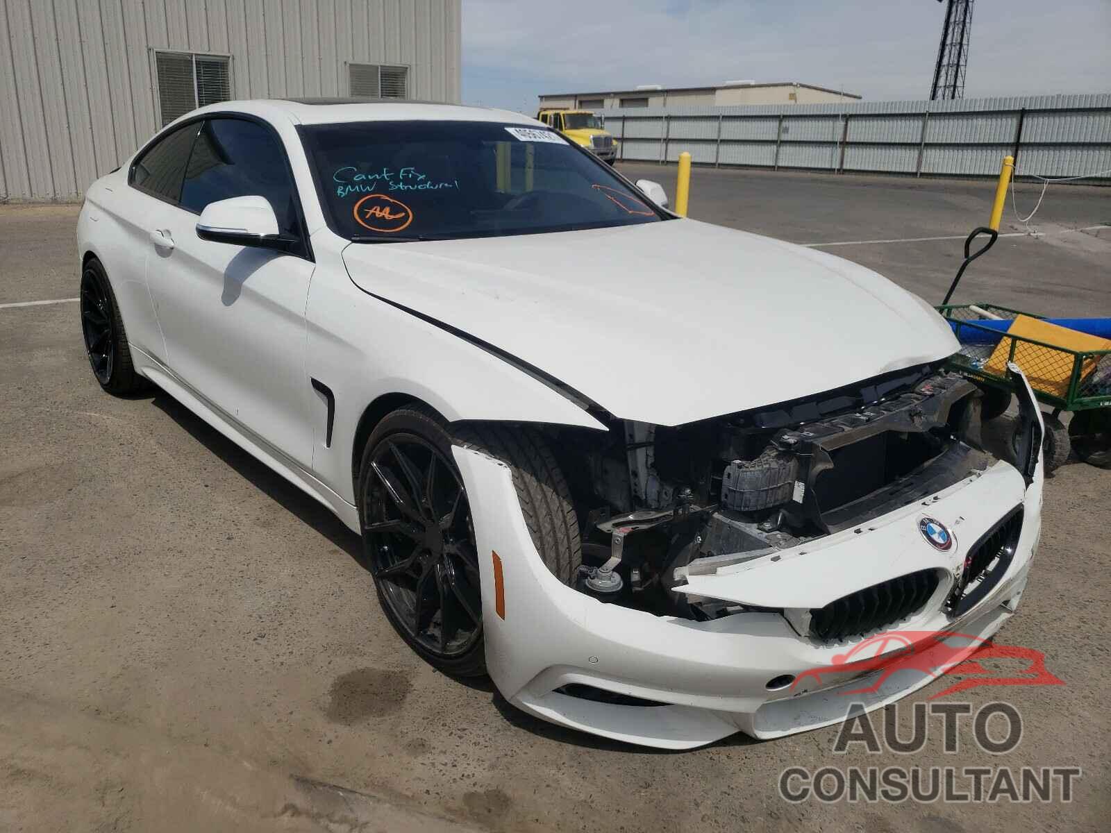 BMW 4 SERIES 2017 - WBA4R7C57HK876293