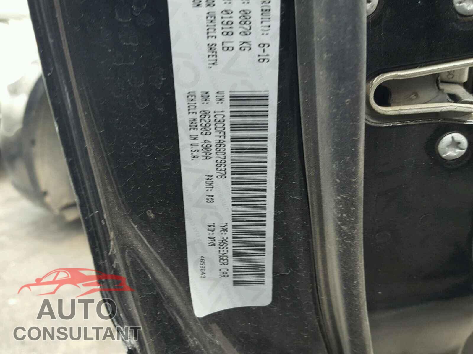 DODGE DART 2016 - 1C3CDFFA6GD796376