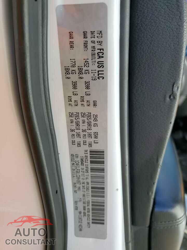 DODGE DURANGO 2020 - 1C4RDJFG8LC204957