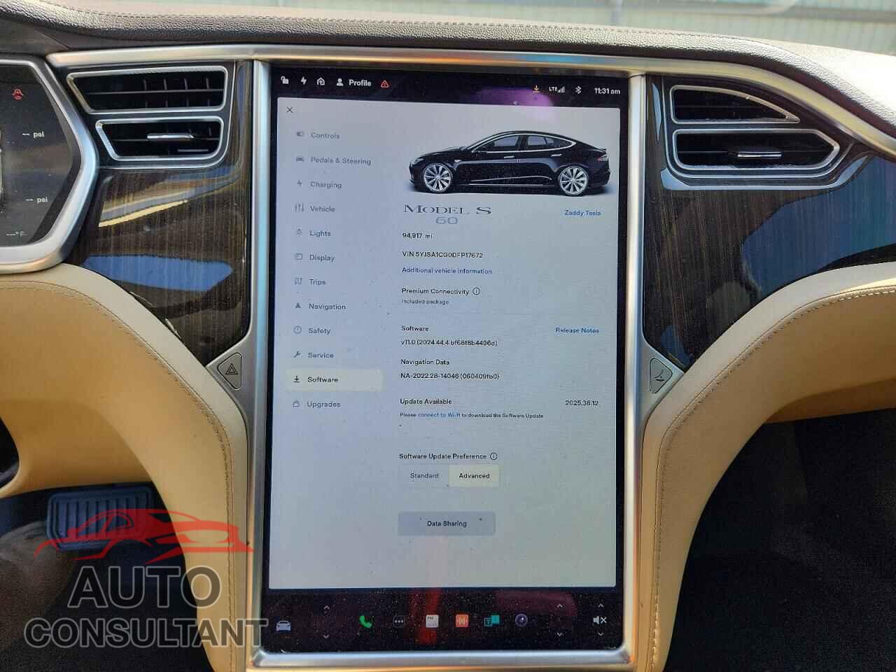 TESLA MODEL S 2013 - 5YJSA1CG0DFP17672