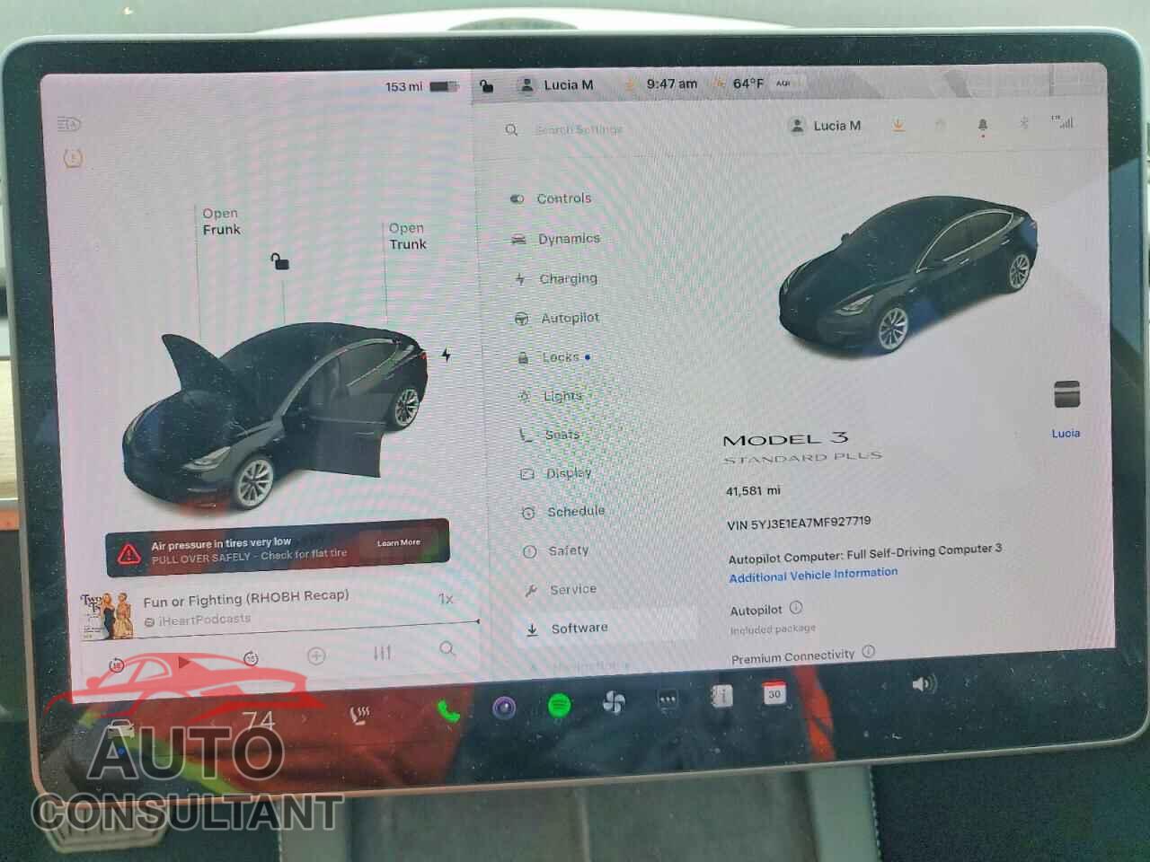 TESLA MODEL 3 2021 - 5YJ3E1EA7MF927719