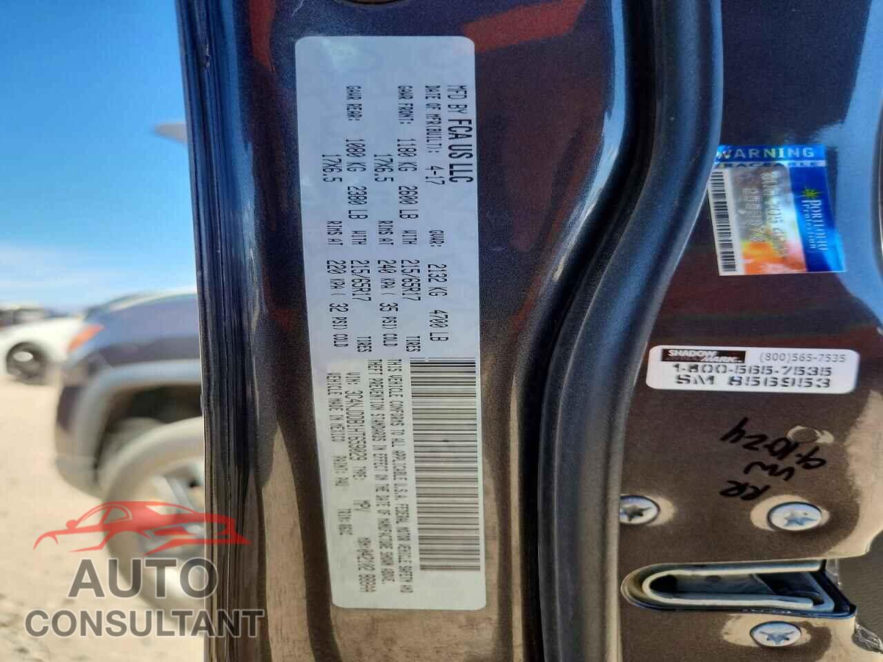 JEEP COMPASS 2017 - 3C4NJDDB1HT659029