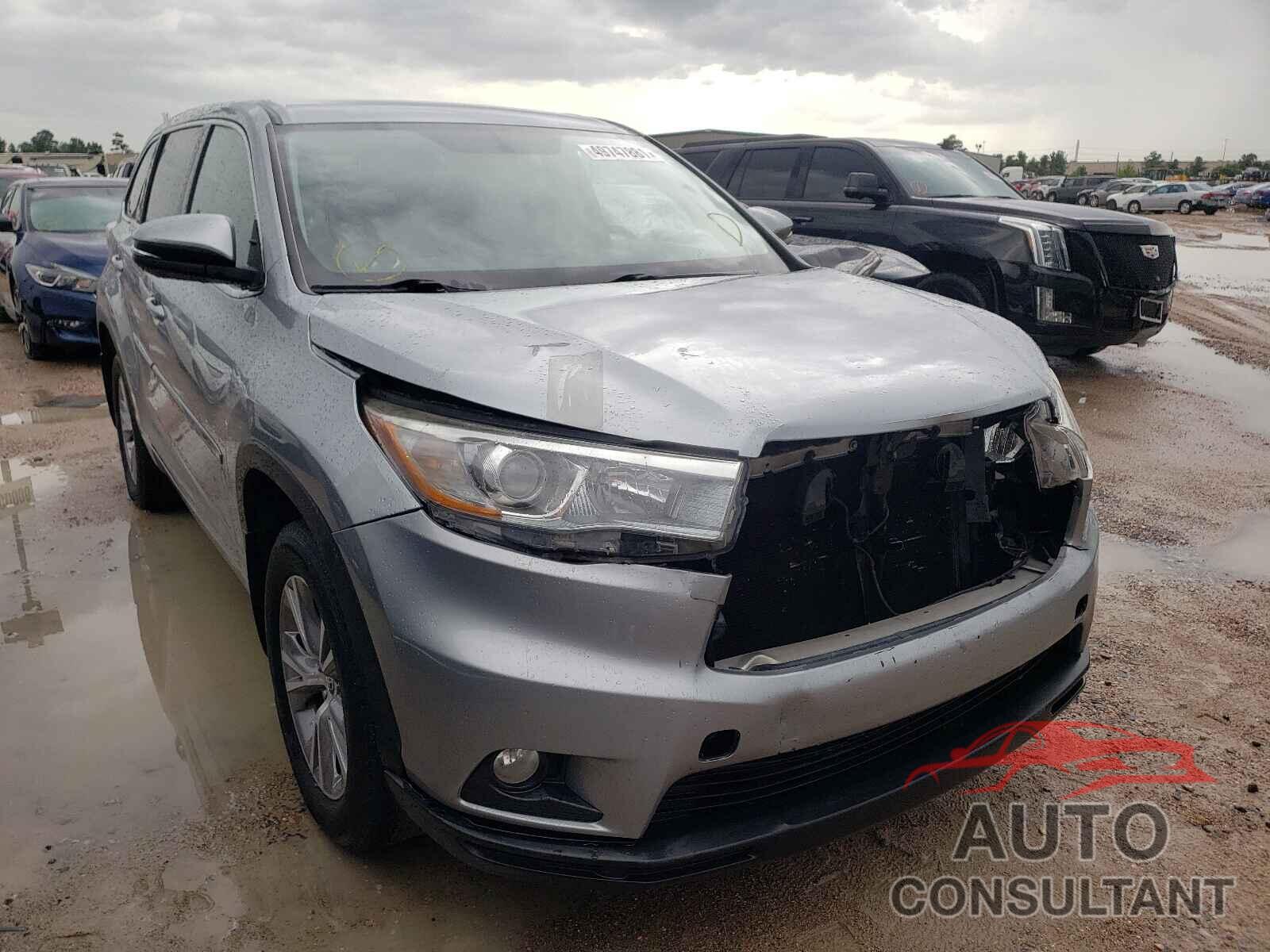 TOYOTA HIGHLANDER 2016 - 5TDZKRFH7GS169278