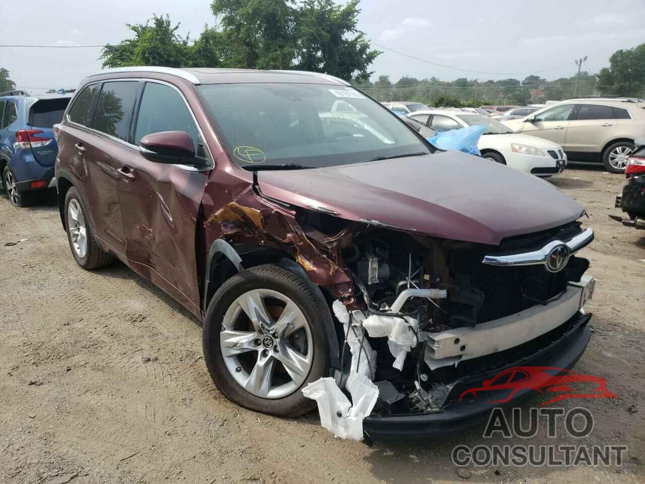 TOYOTA HIGHLANDER 2016 - 5TDDKRFH2GS318271