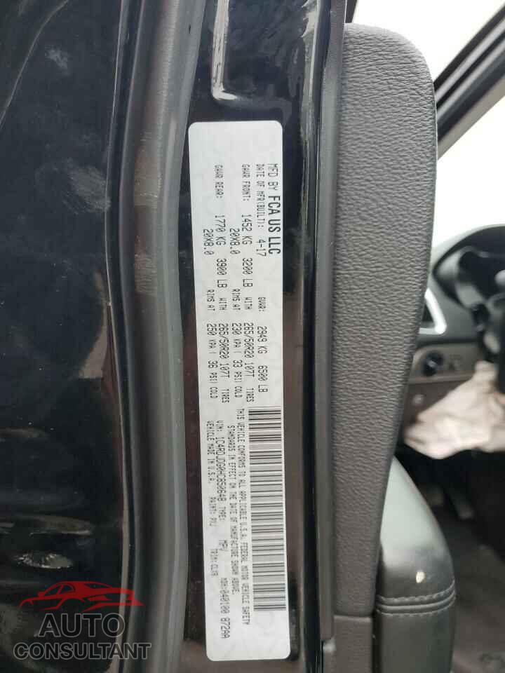 DODGE DURANGO 2017 - 1C4RDJDG0HC850648
