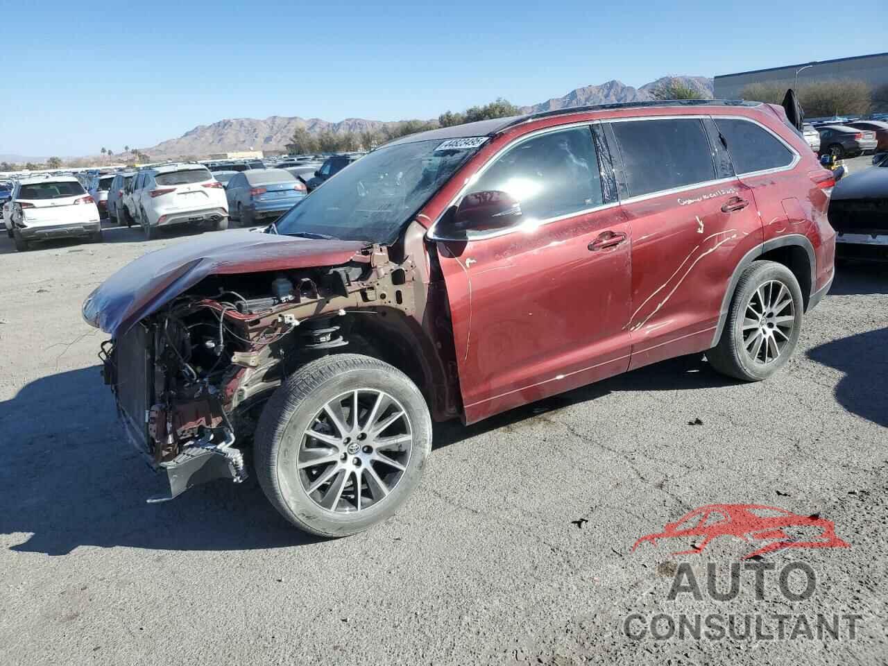 TOYOTA HIGHLANDER 2017 - 5TDKZRFH6HS516808