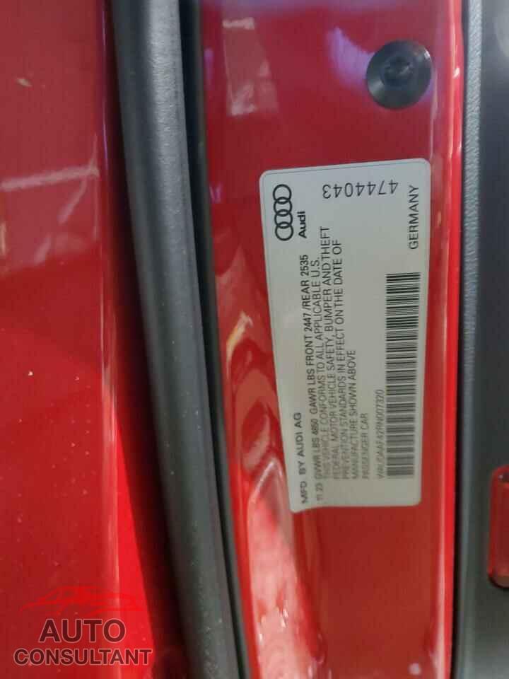 AUDI A4 2024 - WAUDAAF42RN007320