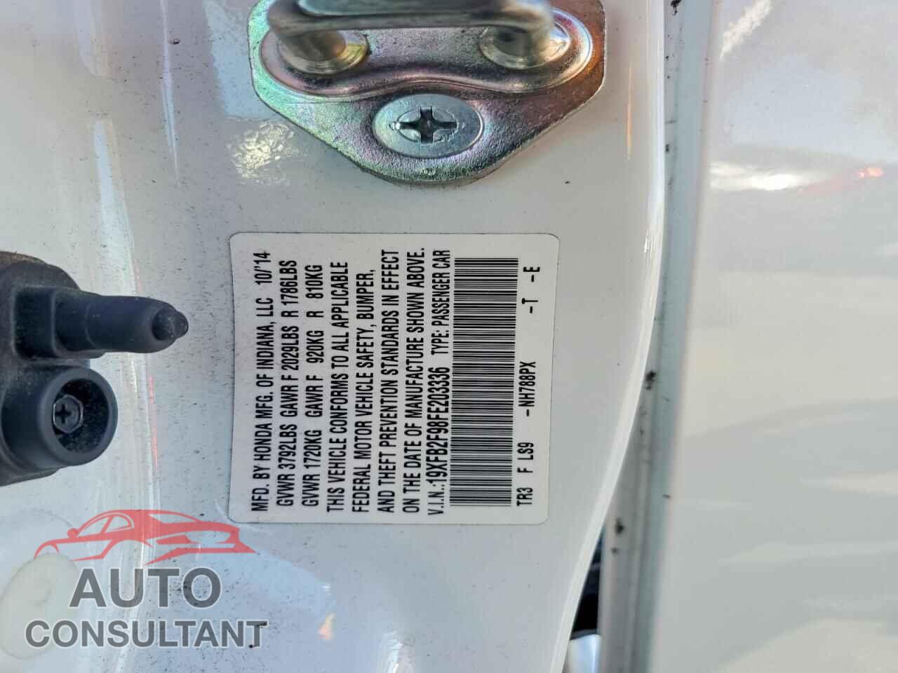 HONDA CIVIC 2015 - 19XFB2F98FE203336