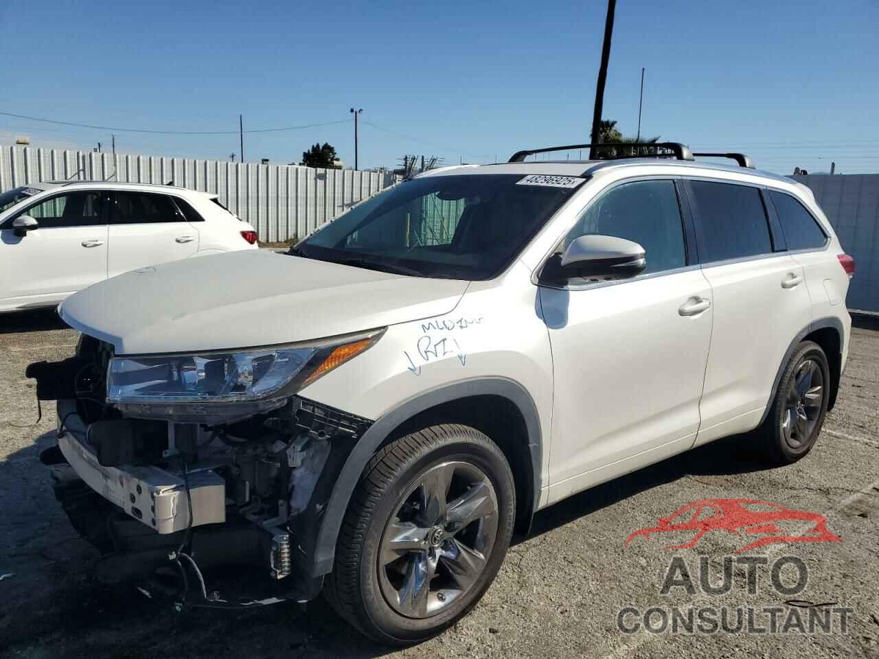TOYOTA HIGHLANDER 2017 - 5TDDZRFH0HS383911