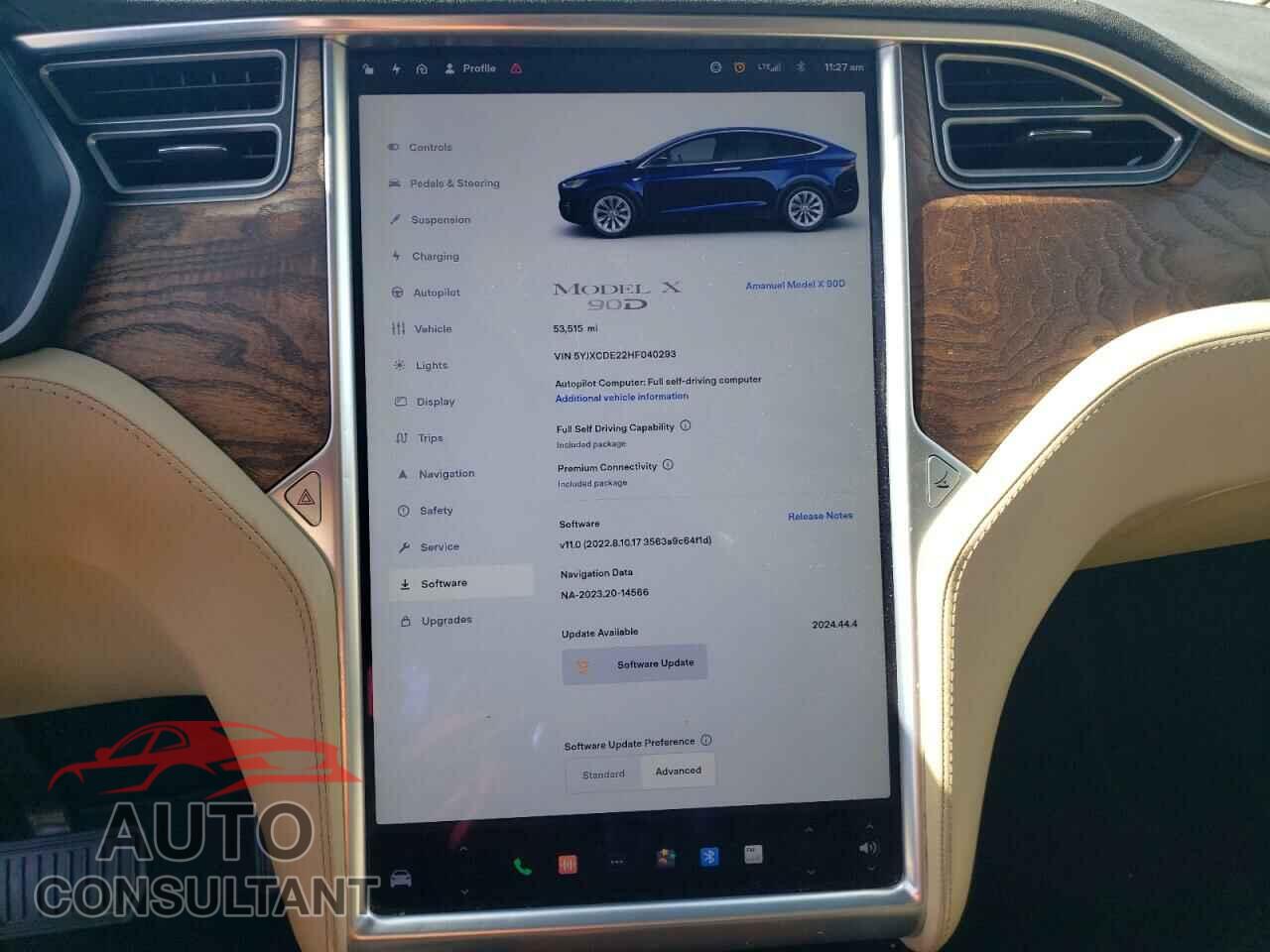 TESLA MODEL X 2017 - 5YJXCDE22HF040293