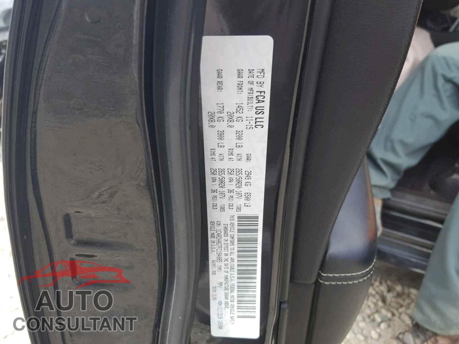 DODGE DURANGO SXT 2015 - 1C4RDHAG7FC194085