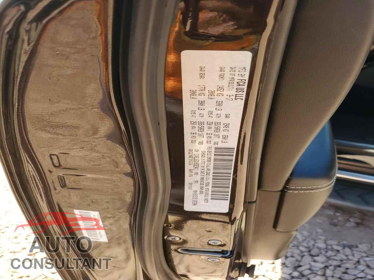 DODGE DURANGO 2017 - 1C4RDJEG1HC823411
