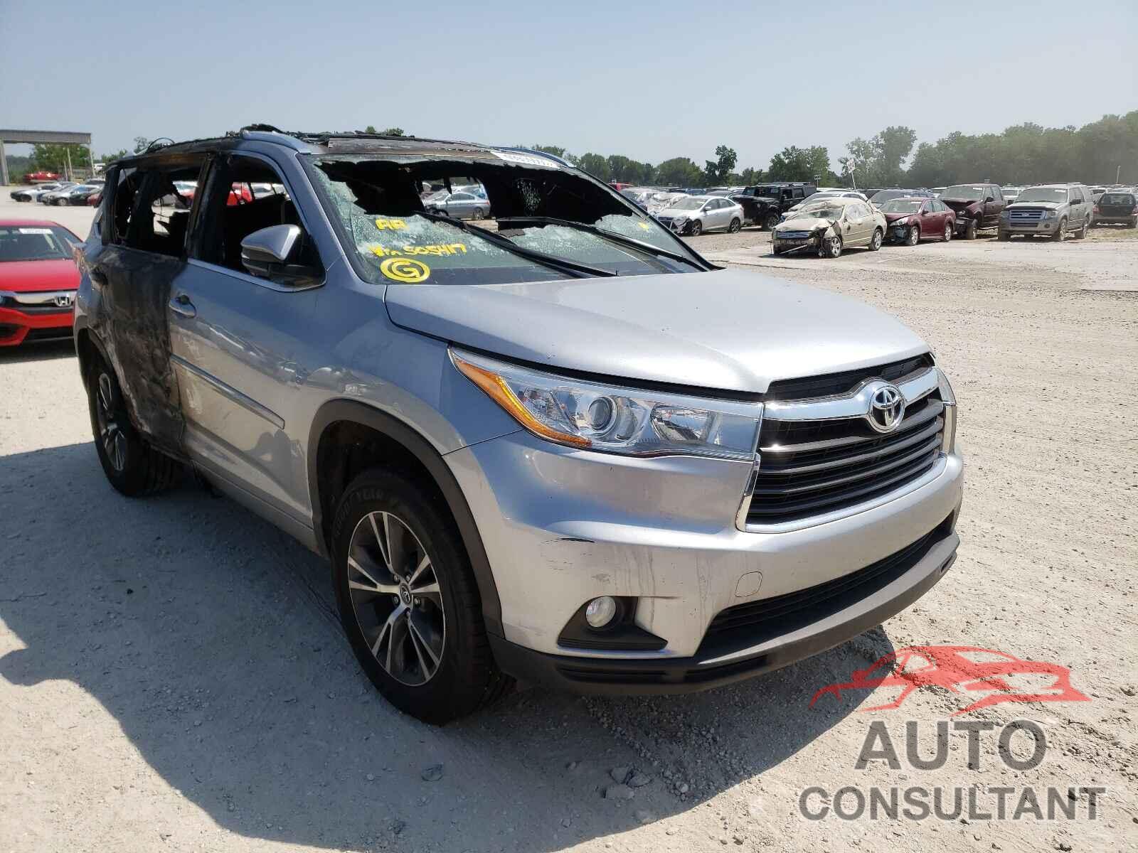TOYOTA HIGHLANDER 2016 - 5TDKKRFH9GS505417