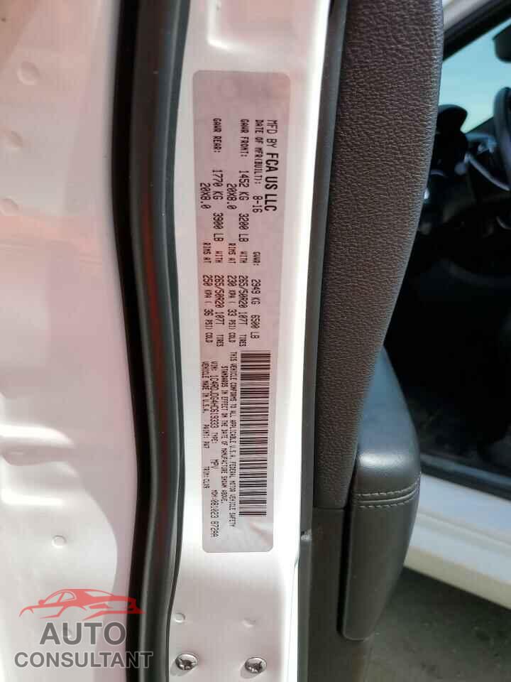 DODGE DURANGO 2017 - 1C4RDJDG4HC619333
