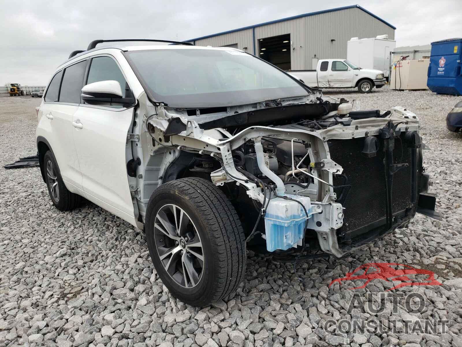 TOYOTA HIGHLANDER 2016 - 5TDJKRFH8GS342447