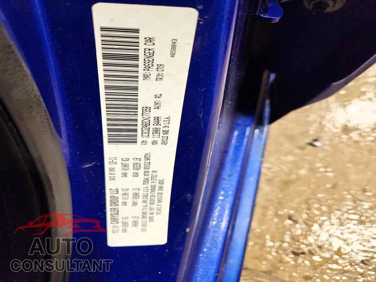 DODGE AVENGER 2012 - 1C3CDZAB2CN177358