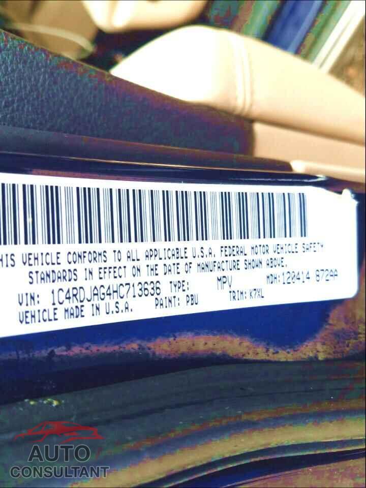 DODGE DURANGO 2017 - 1C4RDJAG4HC713636