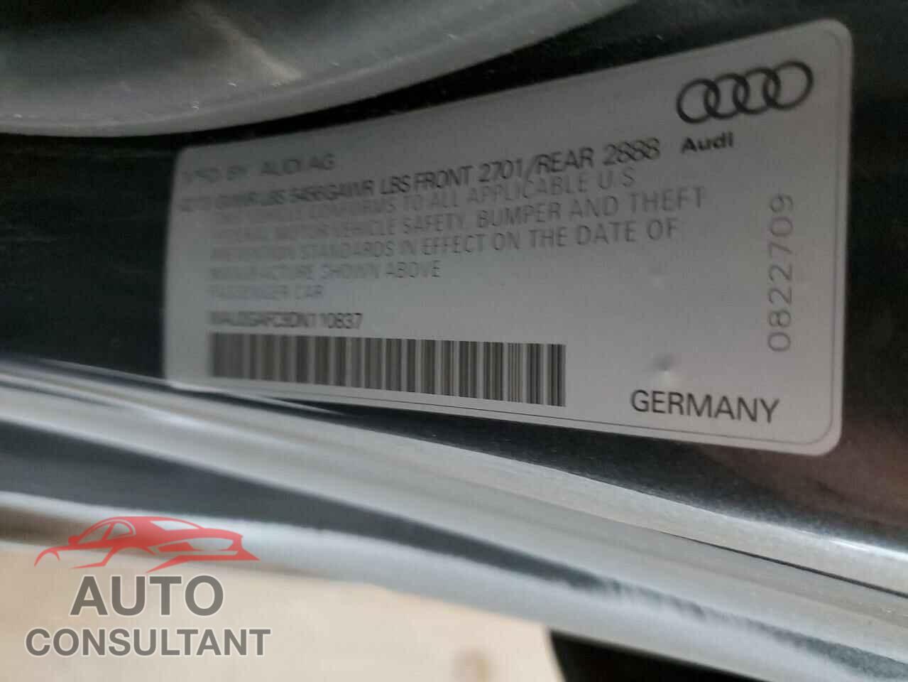 AUDI A7 2013 - WAU2GAFC9DN110837