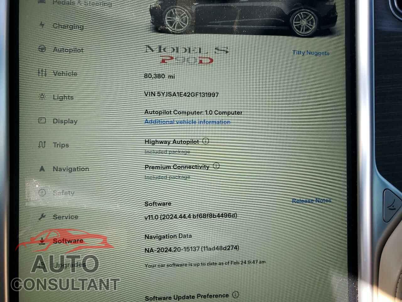 TESLA MODEL S 2016 - 5YJSA1E42GF131997