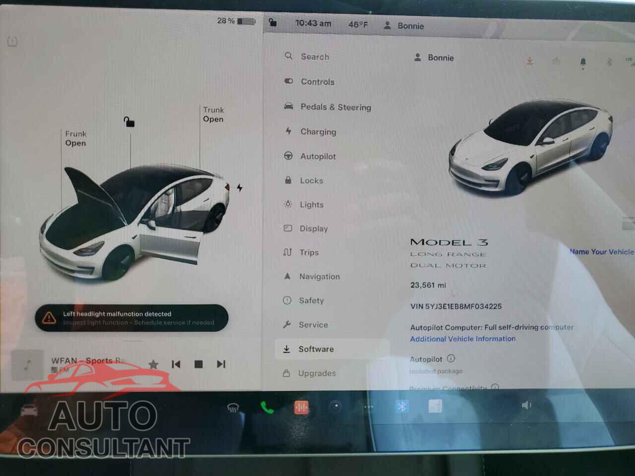 TESLA MODEL 3 2021 - 5YJ3E1EB8MF034225