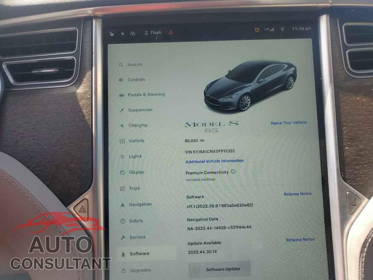 TESLA MODEL S 2013 - 5YJSA1CNXDFP13322