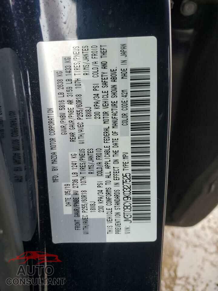 MAZDA CX-9 2019 - JM3TCBCY9K0327525