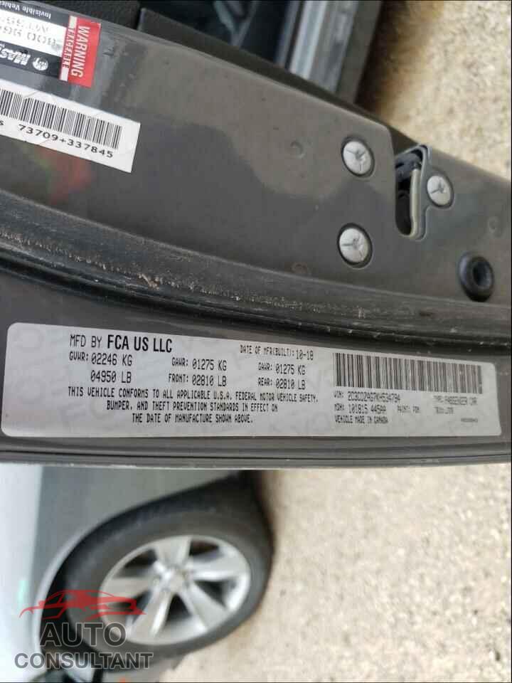 DODGE CHALLENGER 2019 - 2C3CDZAG7KH534794