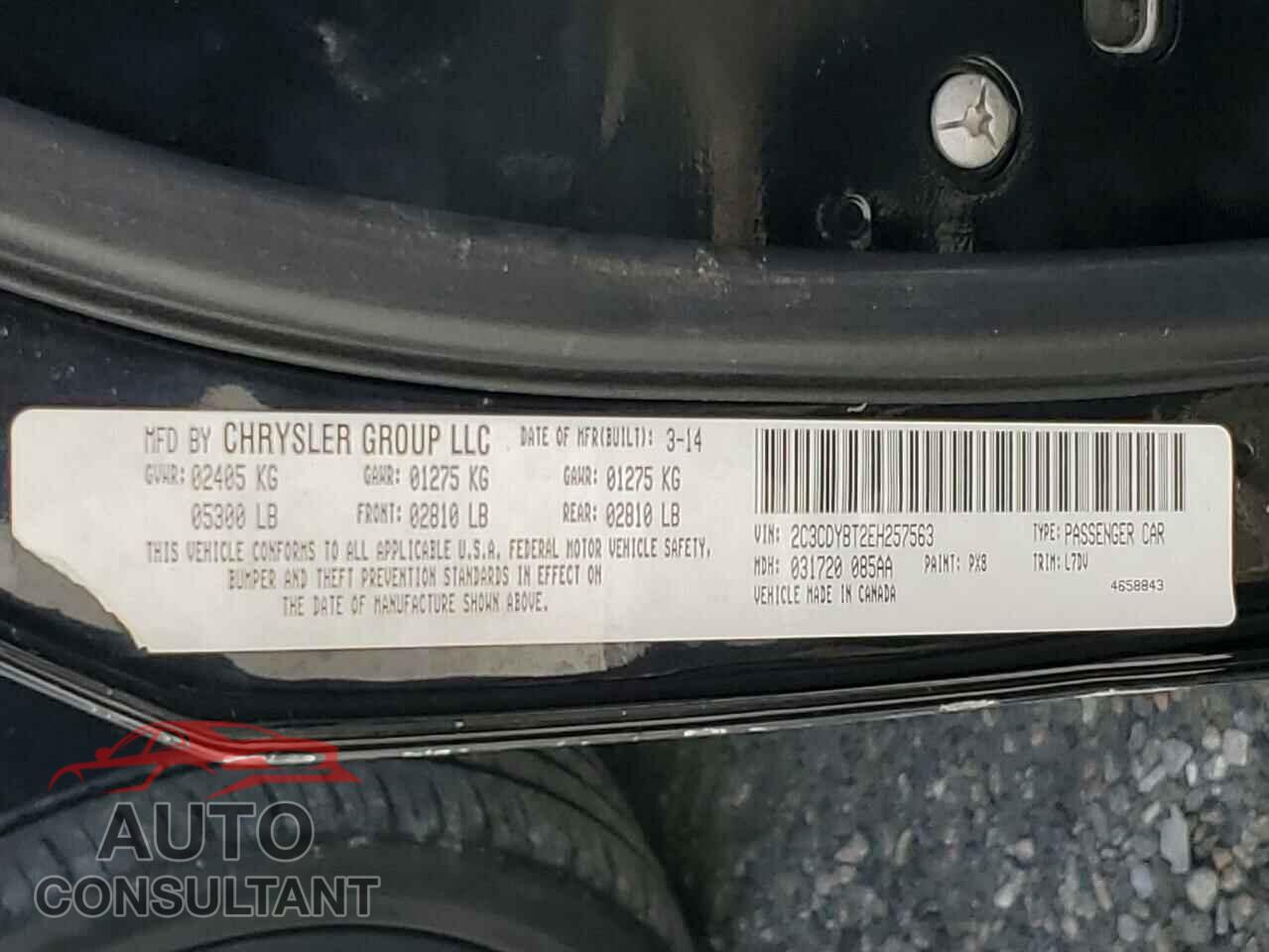 DODGE CHALLENGER 2014 - 2C3CDYBT2EH257563