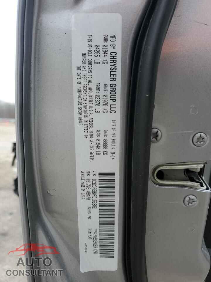 DODGE DART 2015 - 1C3CDFEB0FD152882